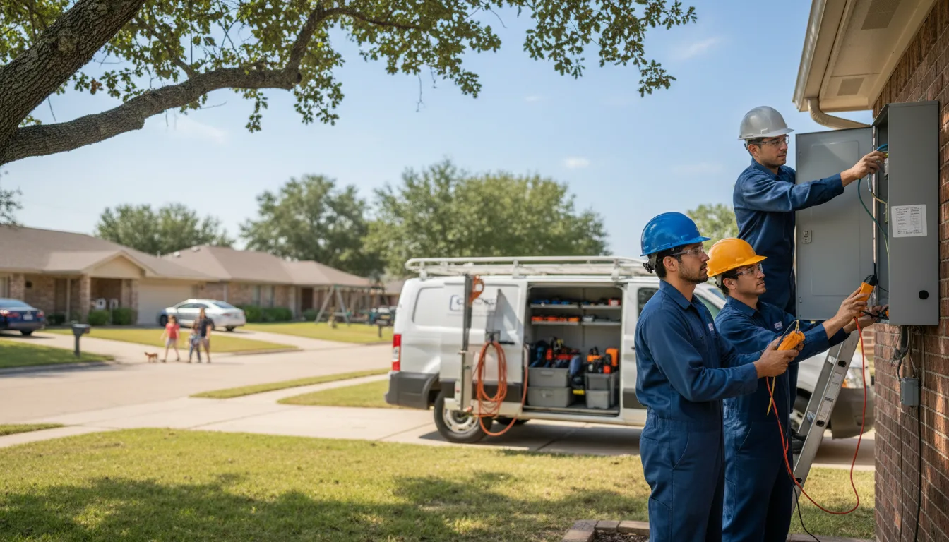 Certified electrician providing emergency electrical services in Bulverde, TX